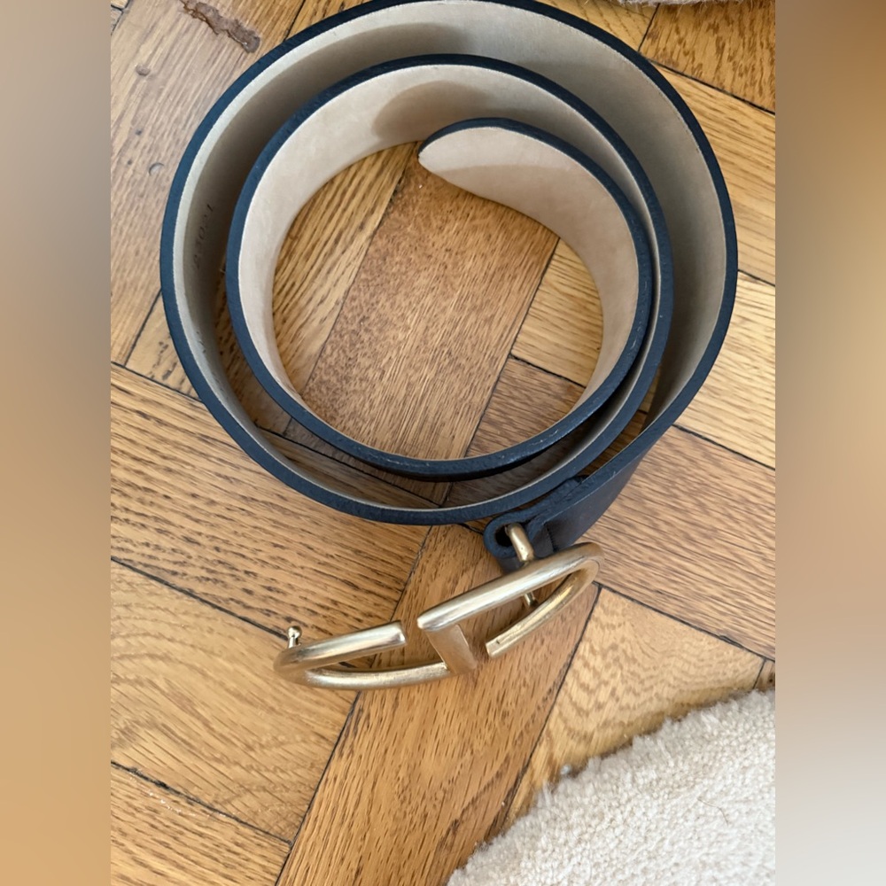 Streets Ahead Black and Gold Belt Leather Accessory